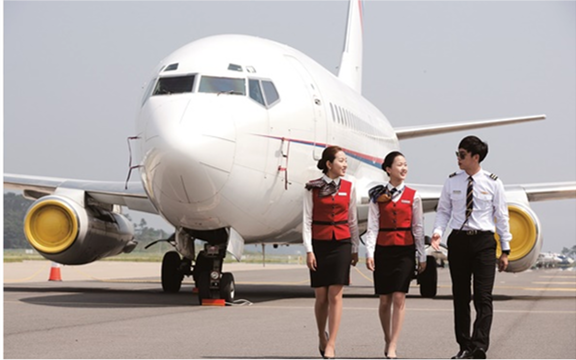한서대학교 항공관광학과 학생들/한서대학교 항공관광학과 제공